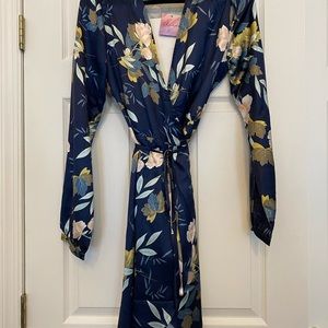 Navy wrap dress
